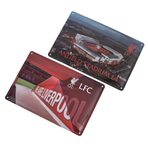 Front - Liverpool FC Metal Stadium Sign (Pack of 2)