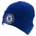 Front - Chelsea FC Official Adults Unisex Turn Up Knitted Hat