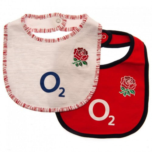 Front - England RFU Baby Bibs (Pack Of 2)