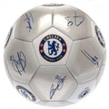 Silver - Side - Chelsea FC Printed Players Signatures Signed Football