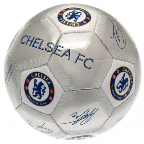 Front - Chelsea FC Printed Players Signatures Signed Football