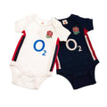 Front - England RFU Baby Bodysuit (Pack of 2)