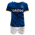 Front - Everton FC Childrens/Kids T-Shirt & Shorts Set