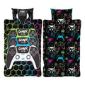 Front - Floso Gamer For Life Graffiti Reversible Duvet Set