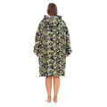 Front - Keanu Unisex Adult Camouflage Fleece Sherpa Lined Oversized Blanket Hoodie