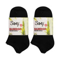 Front - Soxy Womens/Ladies Ankle Bamboo Trainer Socks (Pack of 6)