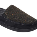 Front - Keanu Mens Tweed Slip-on Mule Slippers