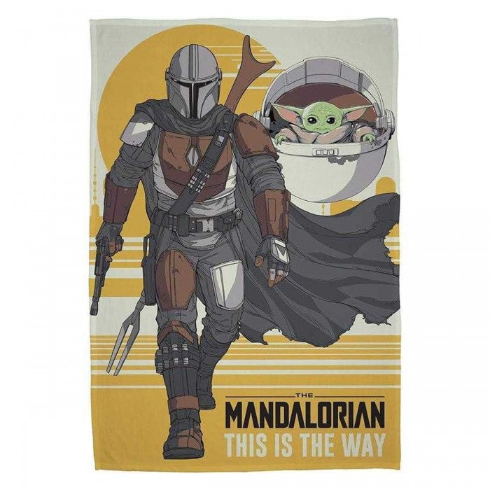 Front - Star Wars The Mandalorian Fleece Blanket