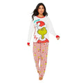 Front - The Grinch Womens/Ladies Long Pyjama Set