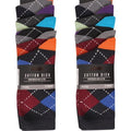 Front - Ex Store Mens Argyle Cotton Socks (Pack of 10)