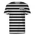 Front - The T-Shirt Factory Mens Convict Prisoner T-Shirt