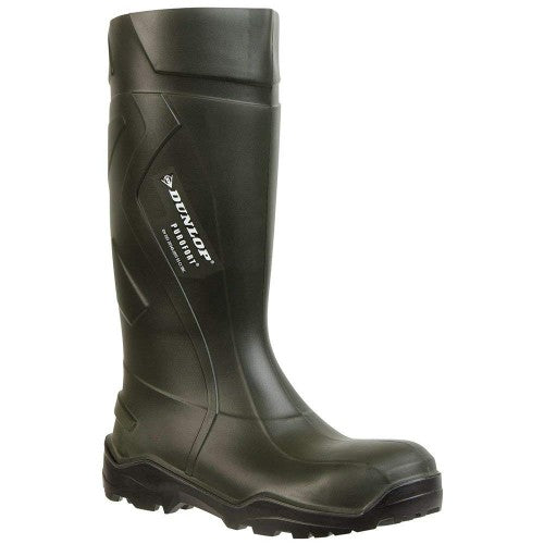 Front - Dunlop Adults Unisex Purofort Plus Full Safety Wellington Boots