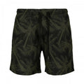 Front - Urban Classics Mens Palm Swim Shorts
