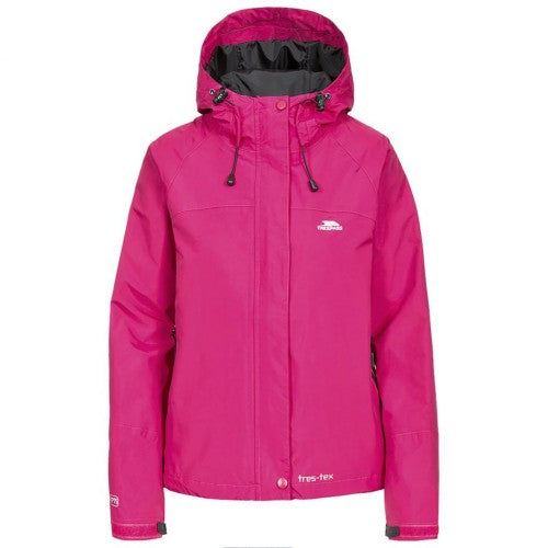 Front - Trespass Womens/Ladies Florissant Hooded Waterproof Jacket