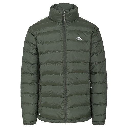 Front - Trespass Mens Retreat Full Zip Up Down Jacket