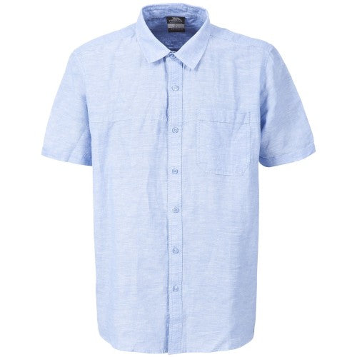 Front - Trespass Mens Saratov Short Sleeve Casual Shirt