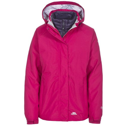 Front - Trespass Womens/Ladies Trailwind Waterproof 3-In-1 Jacket