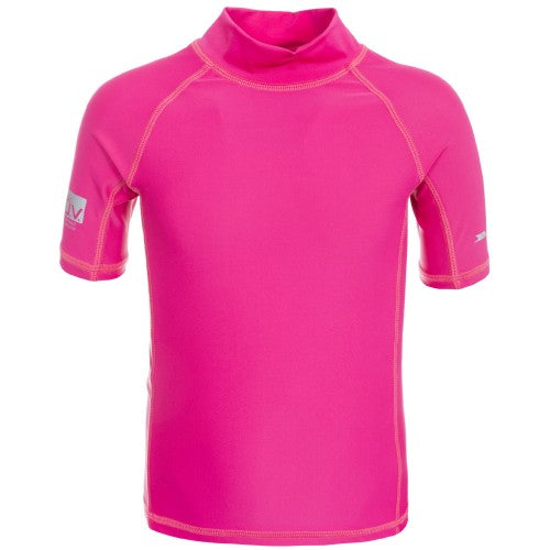 Front - Trespass Childrens/Kids Crew Rash Guard Top