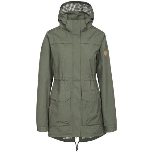 Front - Trespass Womens/Ladies Amanita Hooded Waterproof Rain Jacket