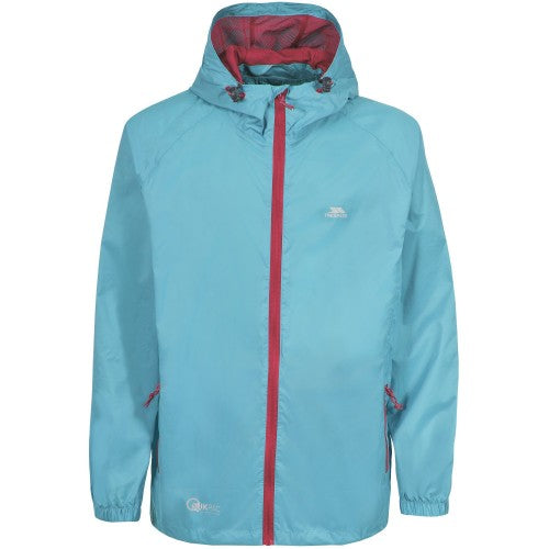 Black-Red - Front - Trespass Unisex Adult Qikpac Waterproof Jacket