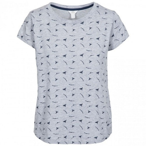 Front - Trespass Womens Carolyn Short Sleeved Patterned T Shirt