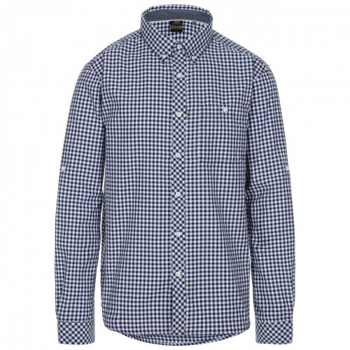 Front - Trespass Mens Yafforth Cotton Shirt