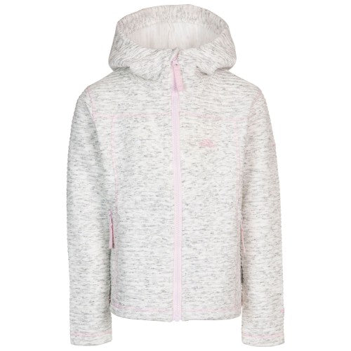 Front - Trespass Girls Hostile Fleece Hoodie