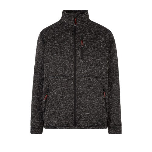 Front - Trespass Mens Ampney Marl Fleece Jacket