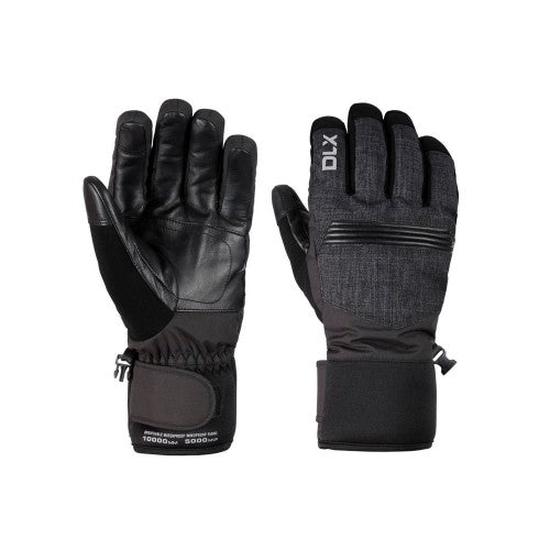 Front - Trespass Unisex Adult Sidney Leather Palm Snow Sports Gloves