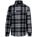 Front - Trespass Mens Checkley Checked Microfleece Shirt