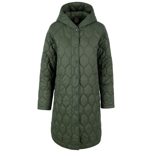 Black - Front - Trespass Womens-Ladies Phase Padded Jacket