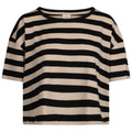 Front - Trespass Womens/Ladies Donna Striped Boxy T-Shirt