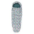 Front - Trespass Childrens/Kids Bunka 3 Season Tropical Birds Lightweight Mummy Sleeping Bag