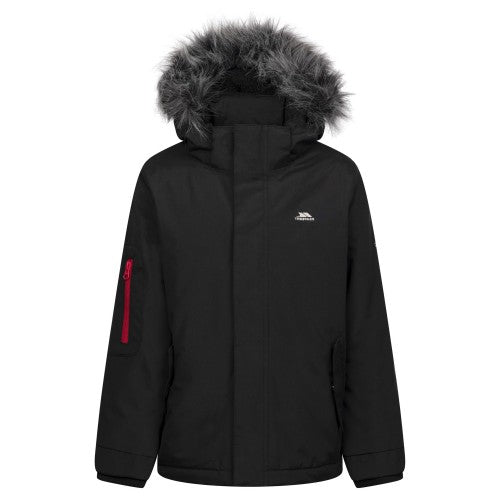 Front - Trespass Boys Braddan Padded Raincoat