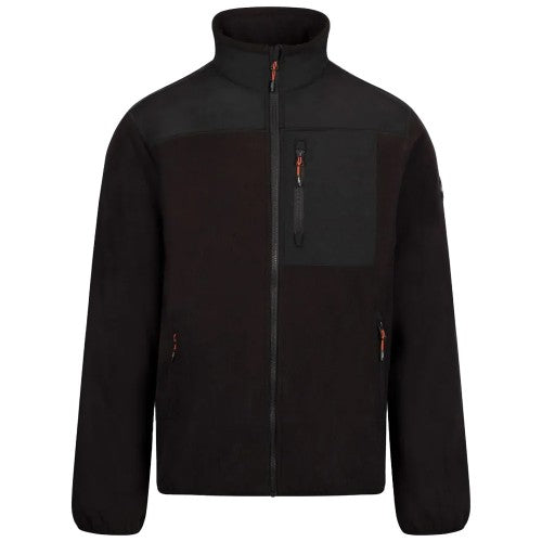 Front - Trespass Mens Lafferty Fleece Jacket