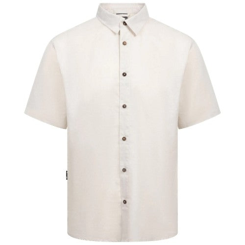 Front - Trespass Mens Suntan Short-Sleeved Shirt