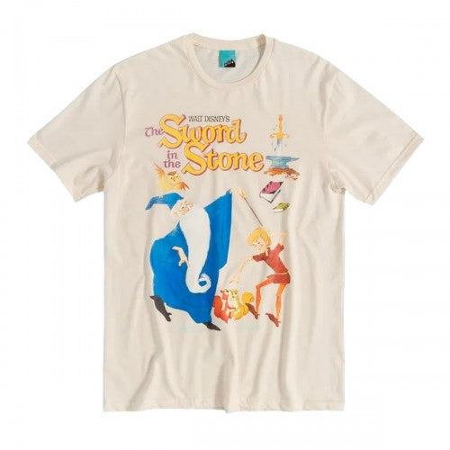 White - Front - The Sword In The Stone Unisex Adult T-Shirt