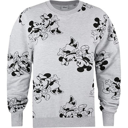 Front - Disney Womens/Ladies Mickey & Minnie Mouse Sweatshirt