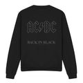 Front - AC/DC Unisex Adult Back In Black Sweatshirt