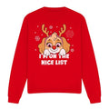 Front - Paw Patrol Unisex Adult Nice Christmas Skye Sweatshirt