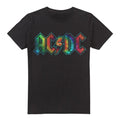 Front - AC/DC Mens Tie Dye Logo T-Shirt
