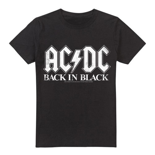 Front - AC/DC Mens Back In Black T-Shirt