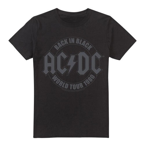 Front - AC/DC Mens Tour Emblem T-Shirt