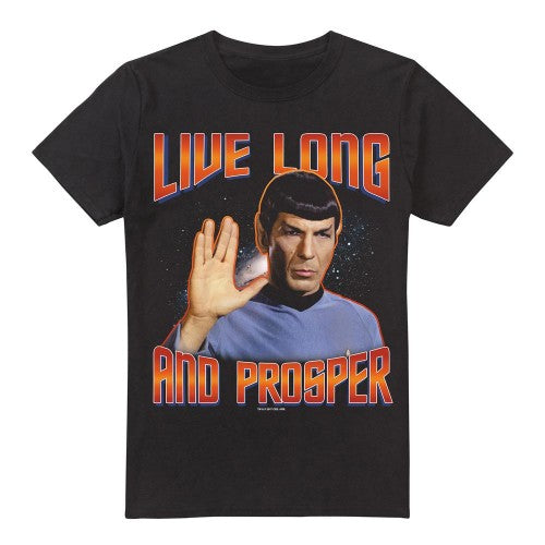 Front - Star Trek Mens Original Live Long and Prosper T-Shirt