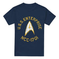 Front - Star Trek Mens Collegiate T-Shirt