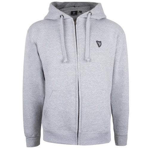 Front - Guinness Mens Mono Harp Full Zip Hoodie