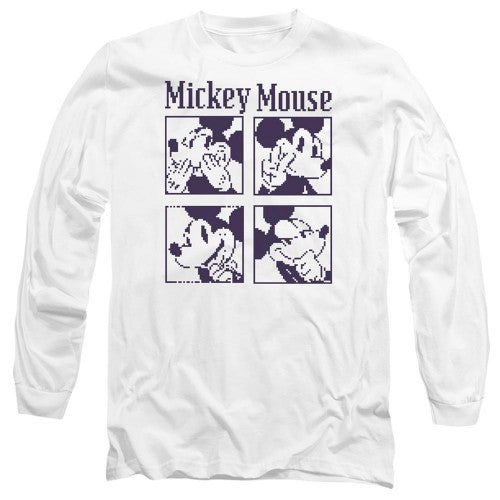 Front - Disney Unisex Adult Mickey Mouse Pixelated T-Shirt