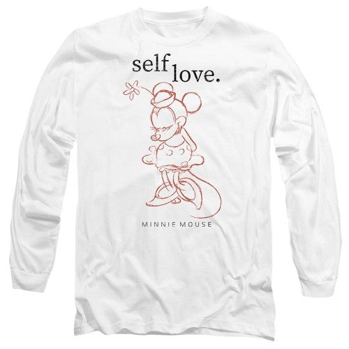Front - Disney Unisex Adult Self Love Minnie Mouse Valentine`s Day T-Shirt