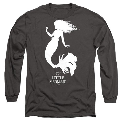 Front - The Little Mermaid Unisex Adult Ariel Silhouette T-Shirt