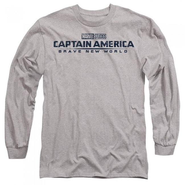 Front - Captain America: Brave New World Unisex Adult Distressed Logo T-Shirt